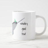 Whaley Good Tee Text Narwhal Whale Jumbo-Tasse (Rechts)