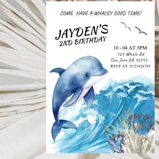 Whaley Good Time 2. Geburtstagsfeier Einladung