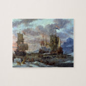 Whaling Grounds Arctic Ocean Abraham Storck 1654 Puzzle (Horizontal)