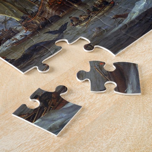 Whaling Grounds Arctic Ocean Abraham Storck 1654 Puzzle (Seite)