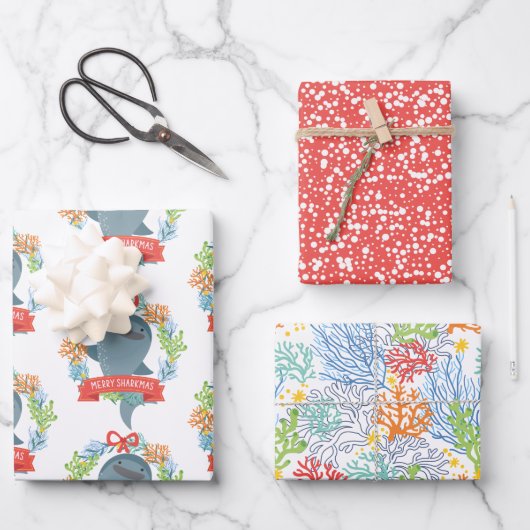 Whalshai Wrapping Paper Flat Sheet Set 3 Geschenkpapier Set (Vorderseite)