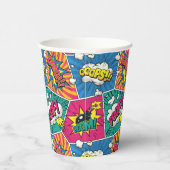 Wham! Bam! - Retro-Comic Explosionen Pop Art Pappbecher (Rechts)