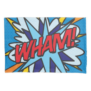 WHAM BANG Lustige Retro-Comic-Book-Pop-Art Kissenbezug