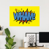 Wham - Comic-Zeichen / Poster (Heimbüro)