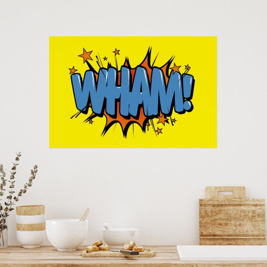 Wham - Comic-Zeichen / Poster (Küche)