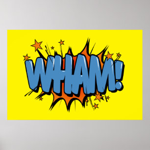 Wham - Comic-Zeichen / Poster