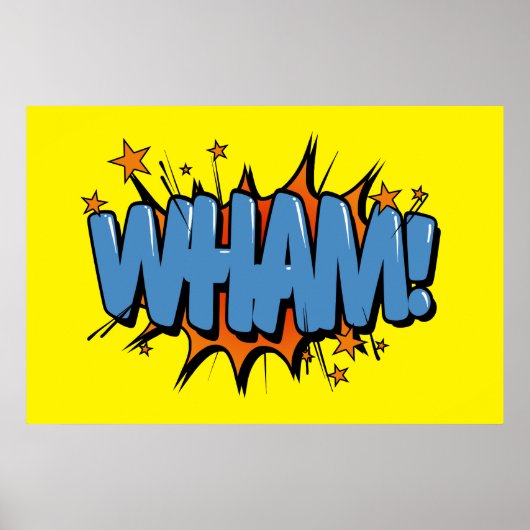Wham - Comic-Zeichen / Poster (Vorne)