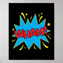 Wham! Fett Pop Art Comic Impact Poster