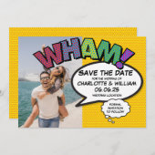 WHAM Foto Save the Date Fun Retro Comic Book (Vorne/Hinten)