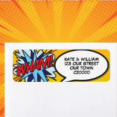 WHAM Fun Retro Comic Book Pop Art-Adresse