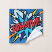 WHAM Fun Retro Comic Pop Kunst Badhandtuch Set (Waschlappen)