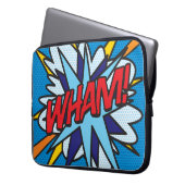 WHAM Fun Retro Comic Pop Kunst Laptopschutzhülle (Vorderseite Links)