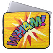 WHAM Fun Retro Comic Pop Kunst Laptopschutzhülle (Vorderseite)