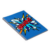 WHAM Fun Retro Comic Pop Kunst Notizblock (Rechte Seite)