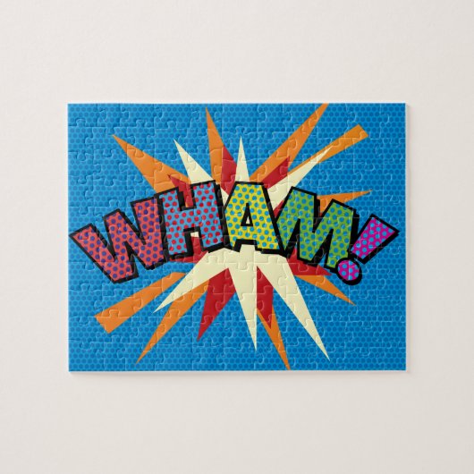 WHAM Fun Retro Comic Pop Kunst Puzzle (Horizontal)