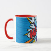 WHAM Fun Retro Comic Pop Kunst Tasse (Links)