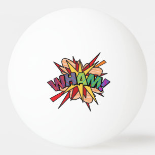 WHAM Lustig Modern Cool Comic-Book Tischtennisball
