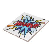 WHAM Lustige Retro-Comic-Book-Pop-Art Fliese (Seite)