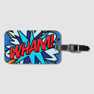 WHAM Lustige Retro-Comic-Book-Pop-Art Gepäckanhänger
