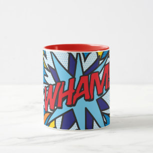 WHAM Lustige Retro-Comic-Book-Pop-Art Tasse