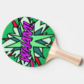 WHAM Modern Cool Fun Comic Book Tischtennis Schläger (Seitenansicht)