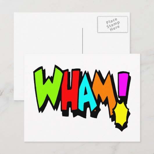 Wham! Postkarte (Vorne/Hinten)