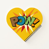 WHAM POW Fun Retro Comic Book Notizblock (Rückseite)