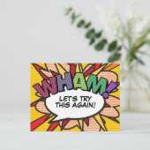 WHAM Zurückgestellt Änderung des Date Comic Book P Ankündigungspostkarte (Stehend Vorderseite)