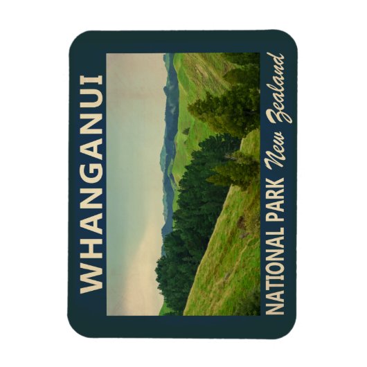 Whanganui Nationalpark Neuseeland Vintag Magnet (Vertikal)