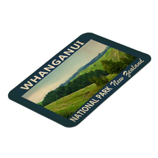 Whanganui Nationalpark Neuseeland Vintag Magnet (Linke Seite)