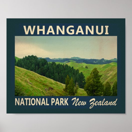 Whanganui Nationalpark Neuseeland Vintag Poster (Vorne)
