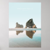 Wharariki Beach, Neuseeland Travel Artwork Poster (Vorne)