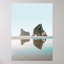 Wharariki Beach, Neuseeland Travel Artwork Poster
