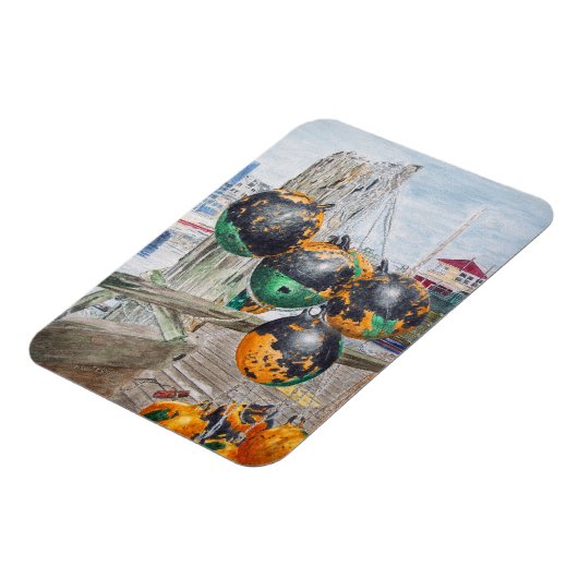 Wharf Bumpers Artwork Flexible Magnet (Linke Seite)