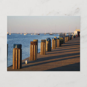 Wharf, Nantucket Harbor Postkarte