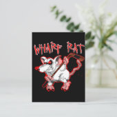 Wharf Rat Cartoon Mascot Postkarte (Stehend Vorderseite)