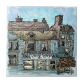 Wharf Scene 2 Fliese (Vorderseite)