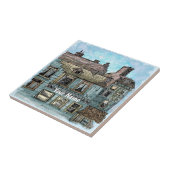 Wharf Scene 2 Fliese (Seite)