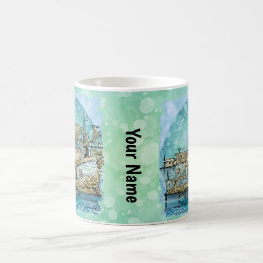 Wharf Scene mug Kaffeetasse (Mittel)