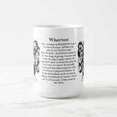 Wharton, der Ursprung, die Bedeutung und das Kaffeetasse (Mittel)