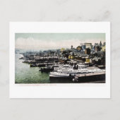 Wharves von der Brooklyn Bridge, New York City Postkarte (Vorderseite)
