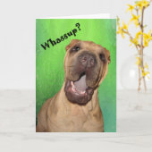 Whassup Greeting Card Karte (Gelbe Blume)