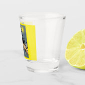 "WhasSUP" mit Enten auf der SUP-Tafel Schnapsglas (Rechts)