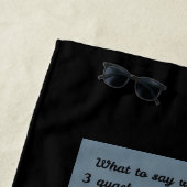 "WhasSUP" mit Enten auf der SUP-Tafel Strandtuch (Beispiel)