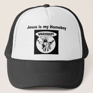 whassupjesus_lrg, Jesus ist mein Homeboy Truckerkappe