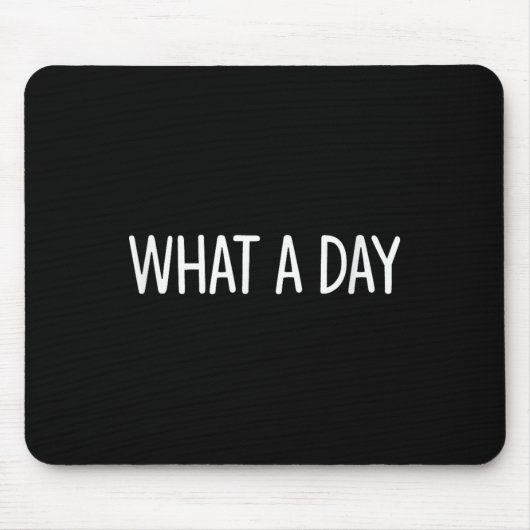 What A Day - Black V-neck , Uni-adults, Small, Sho Mousepad (Vorne)