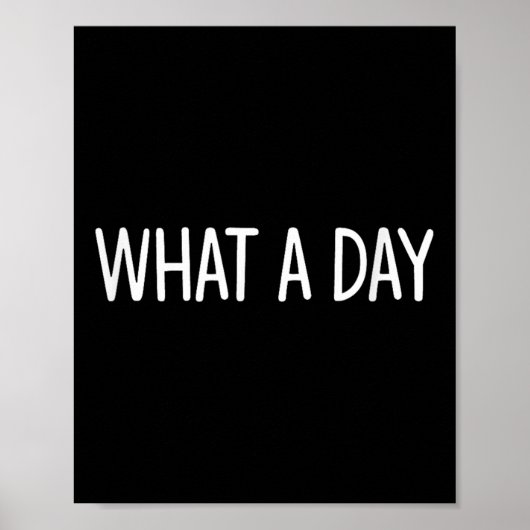 What A Day - Black V-neck , Uni-adults, Small, Sho Poster (Vorne)