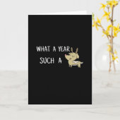 What A Fun Deer Moment Retro Style Karte (Gelbe Blume)