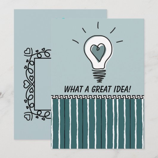 What a Great Idea! - Flat Card (Vorne/Hinten)
