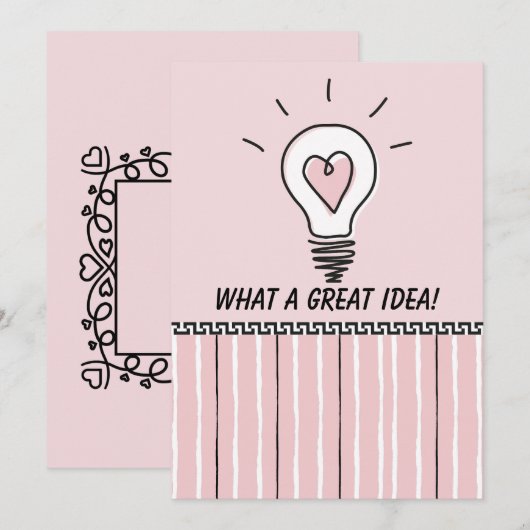 What A Great Idea! - Flat Card (Vorne/Hinten)